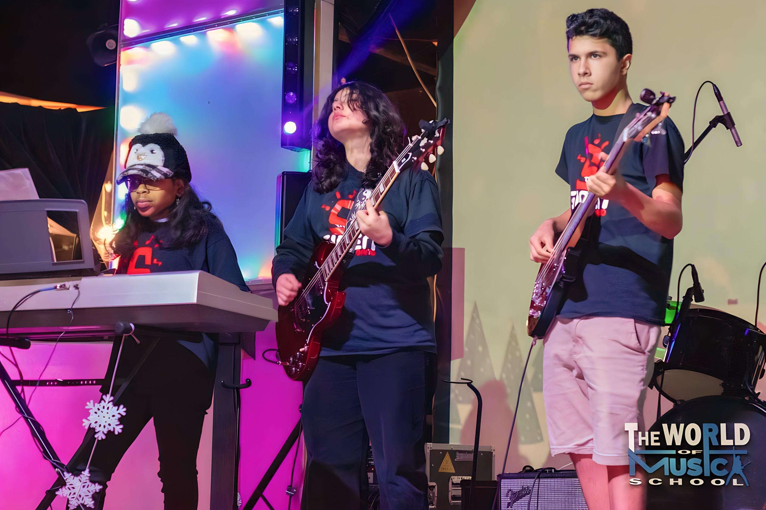 Colorful band performance