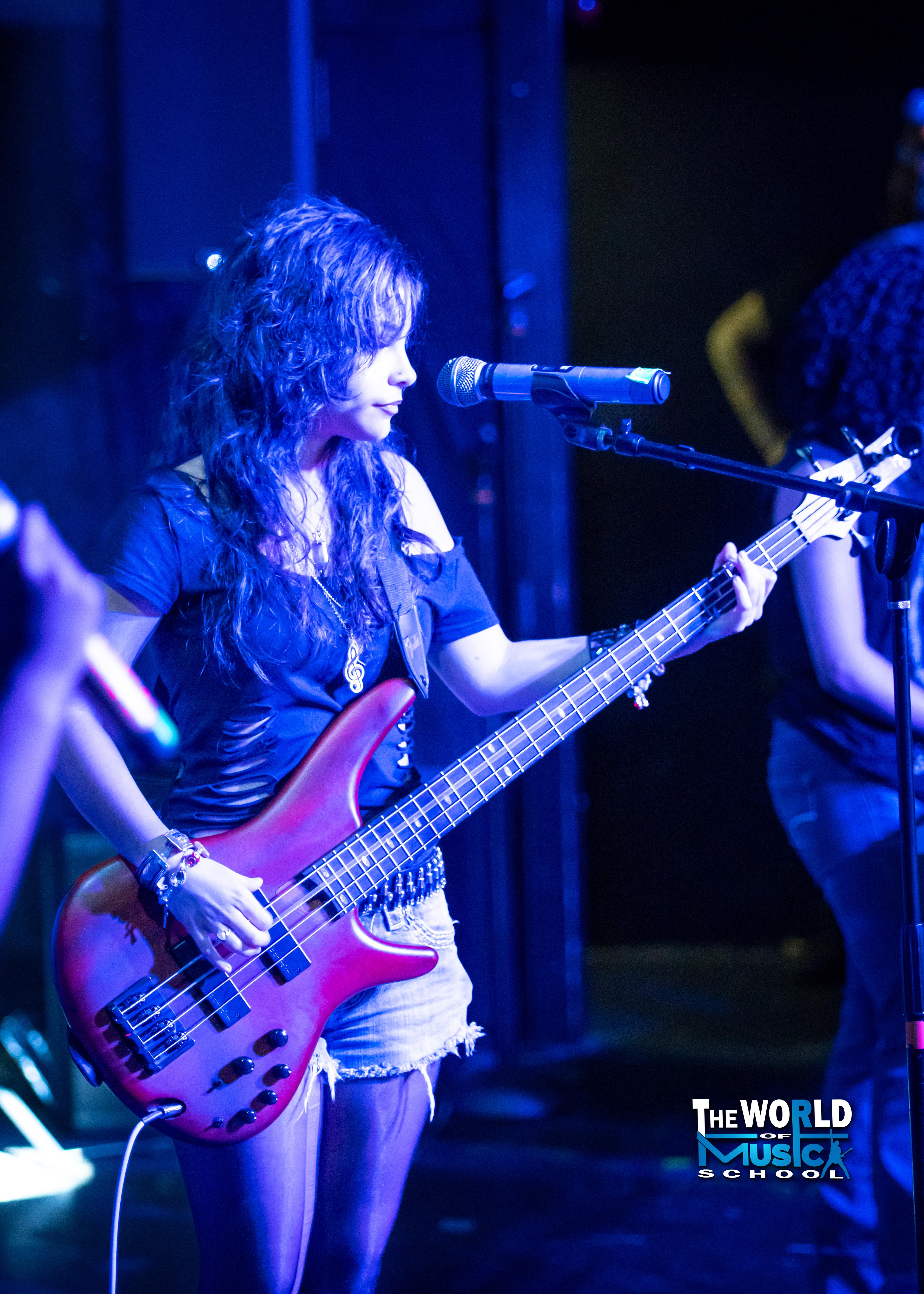 Bass Guitar lessons at The World of Music School