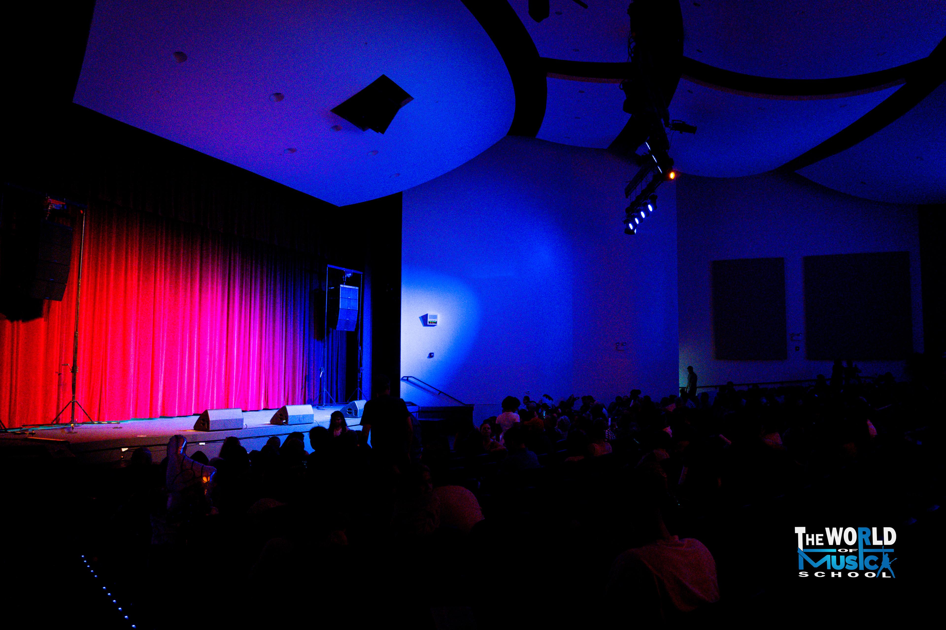 Davenport School of the Arts stage — Battle of the Bands 2025