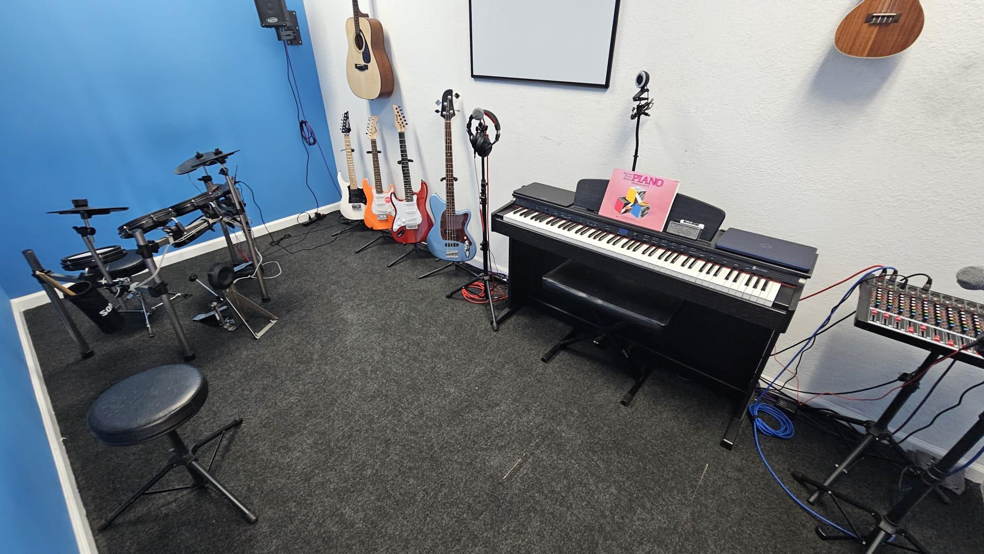The World of Music School Four Corners — fully equipped studio