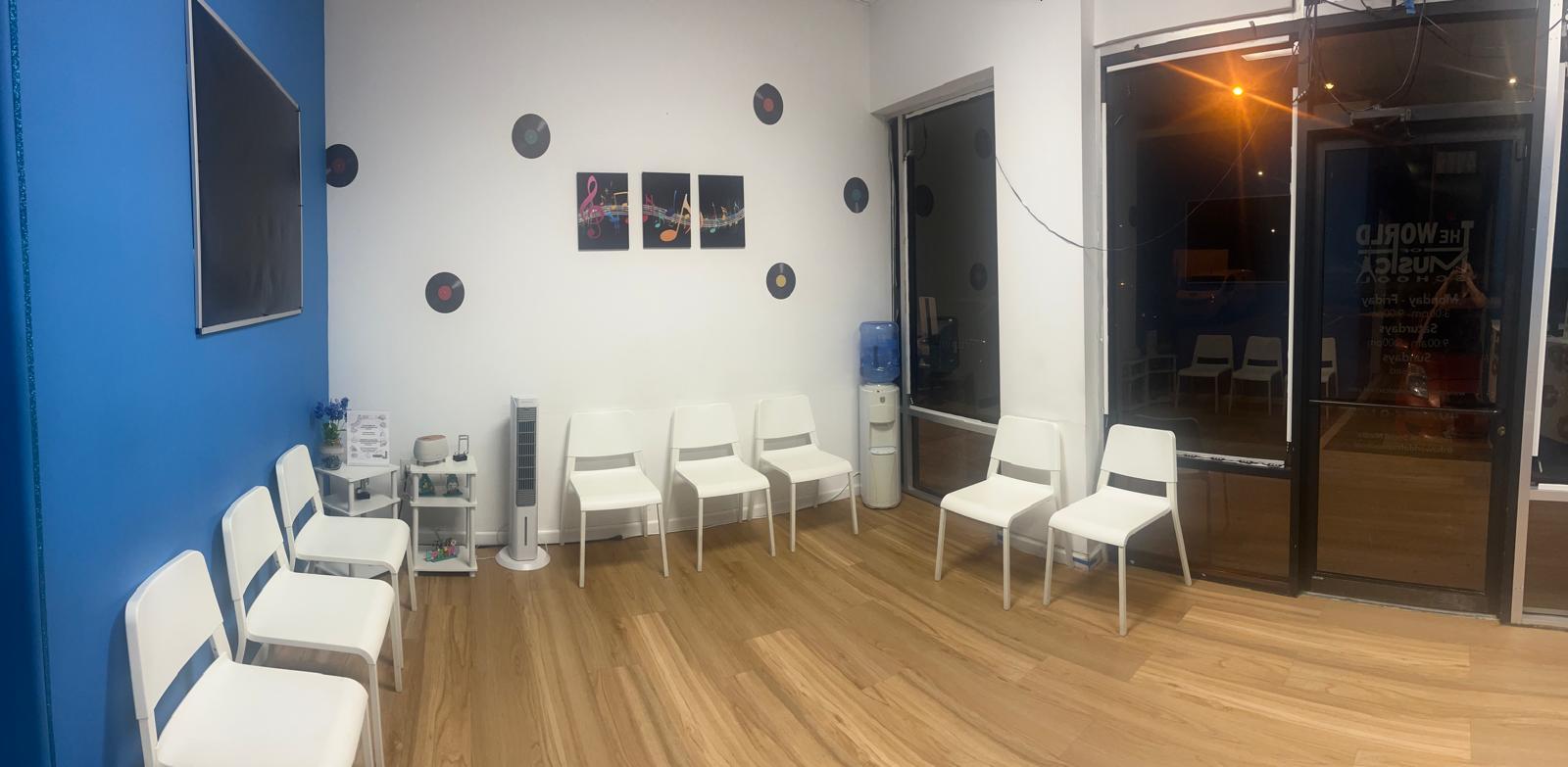 The World of Music School — Kissimmee campus waiting lounge