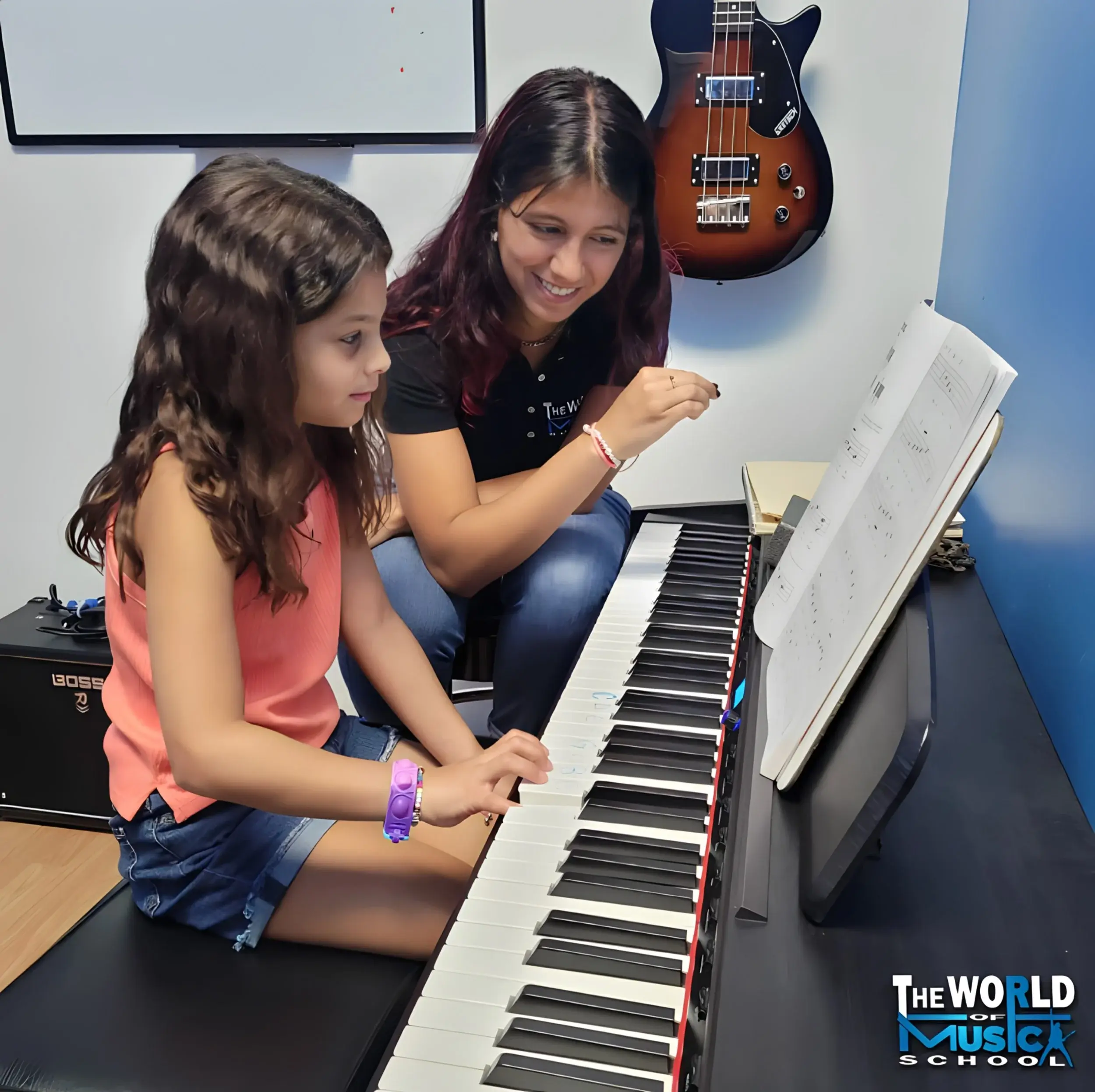 Piano lessons at The World of Music School