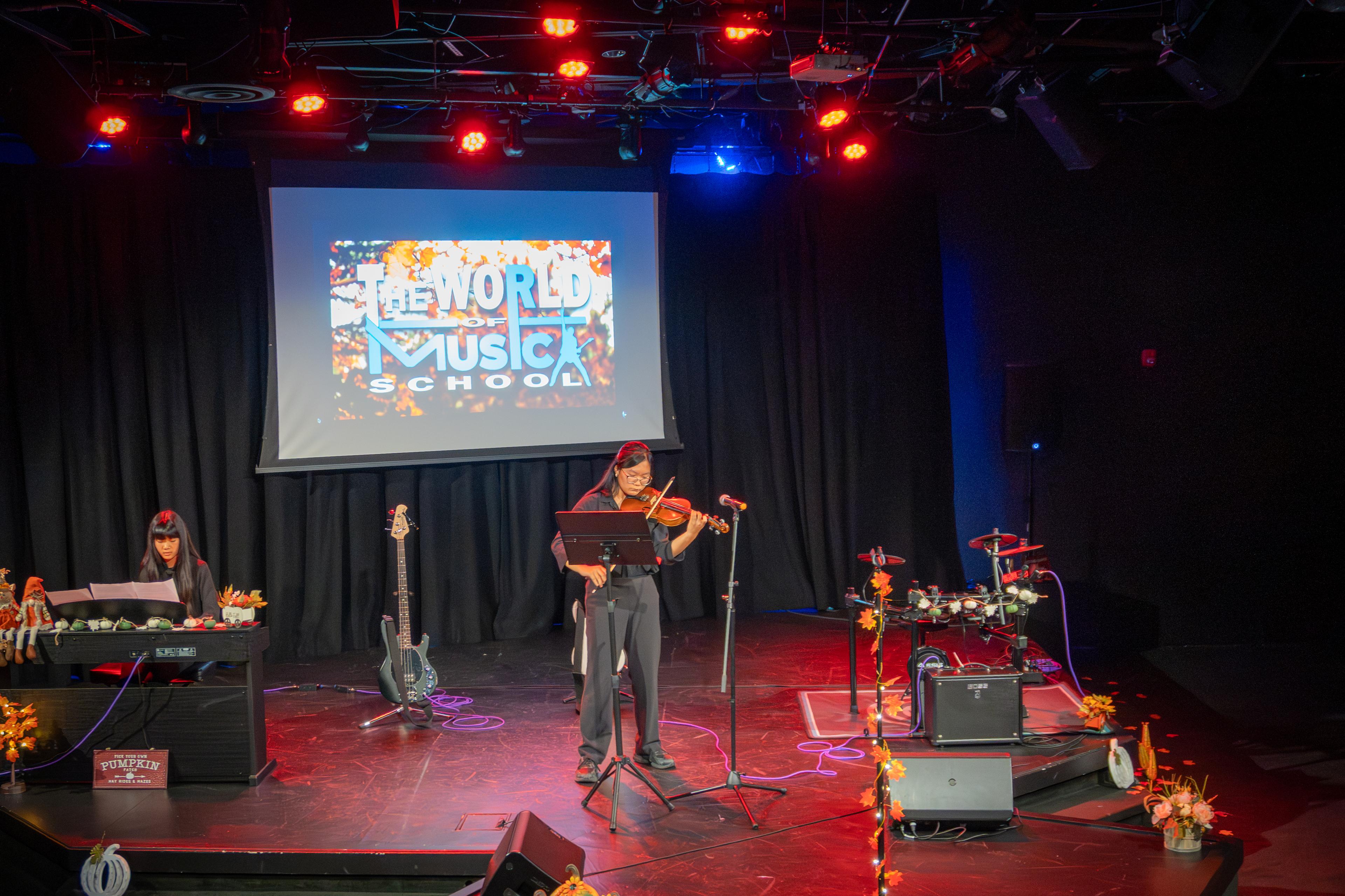 Violin lessons at The World of Music School