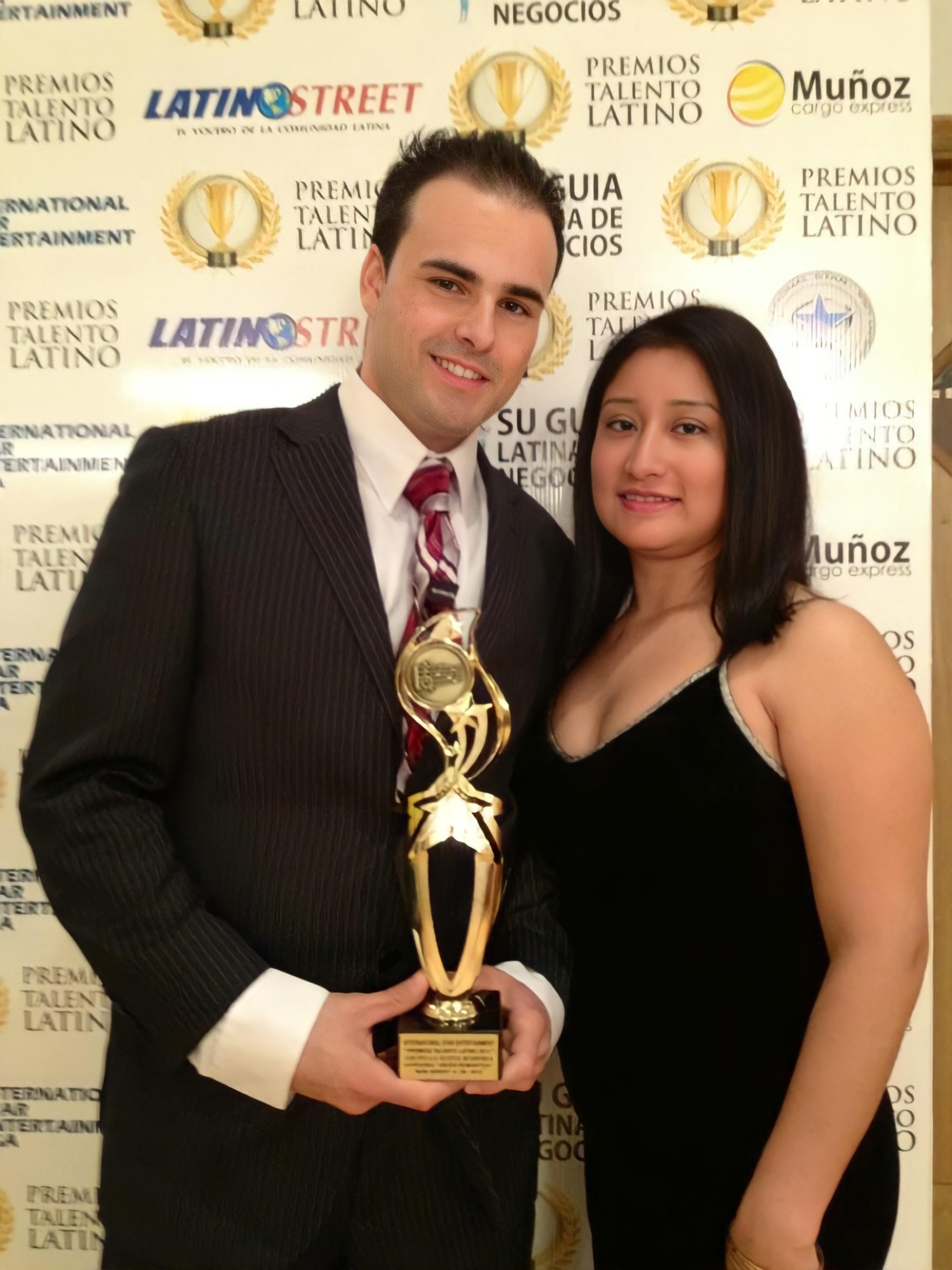 Max Acosta winning Premios Talento Latino — Latino Street 2012
