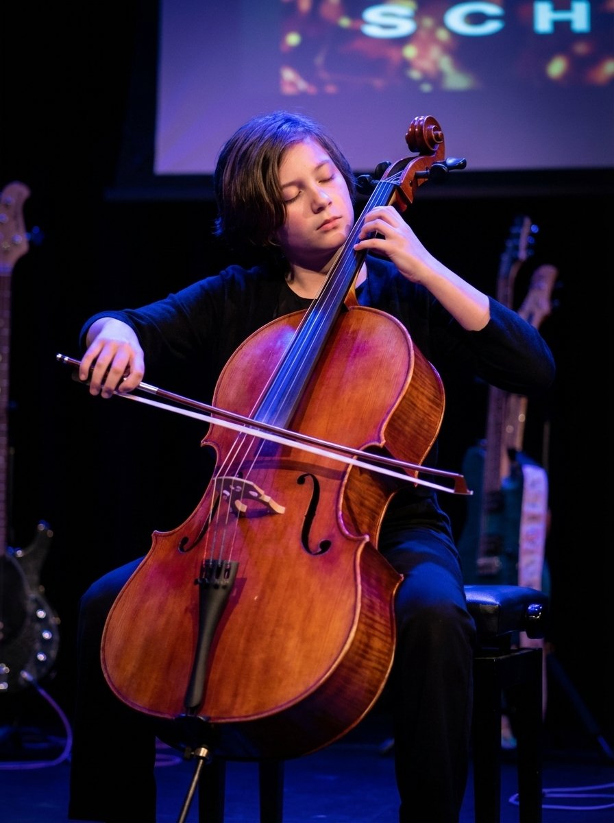 Cello lessons at The World of Music School